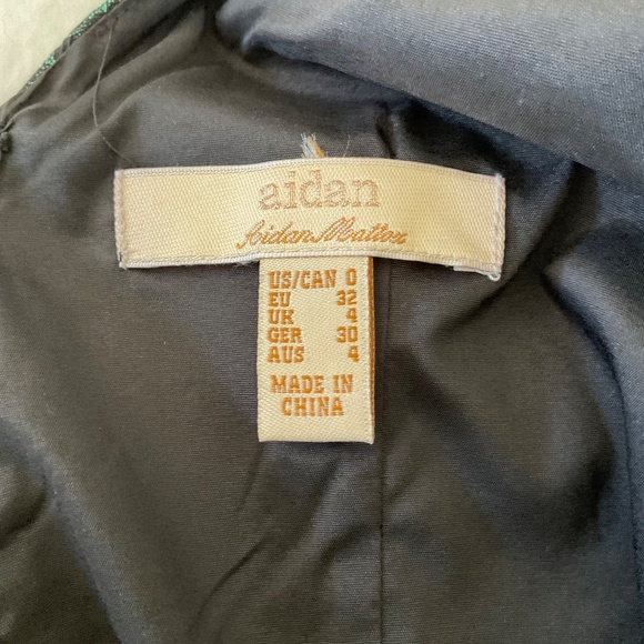 Aiden by Aiden Maddox dark green dress - Picture 3 of 4